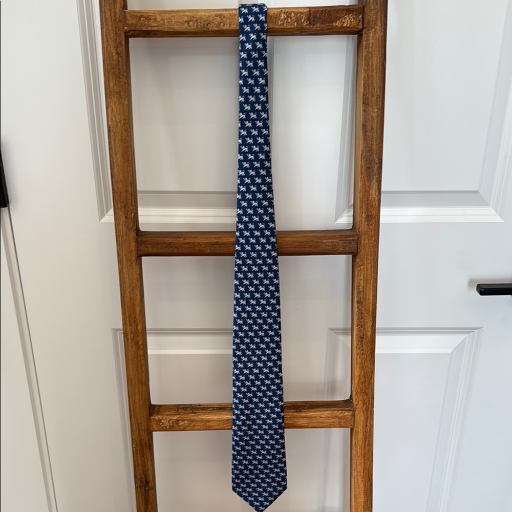 Blue Patterned Men's Tie - Kent